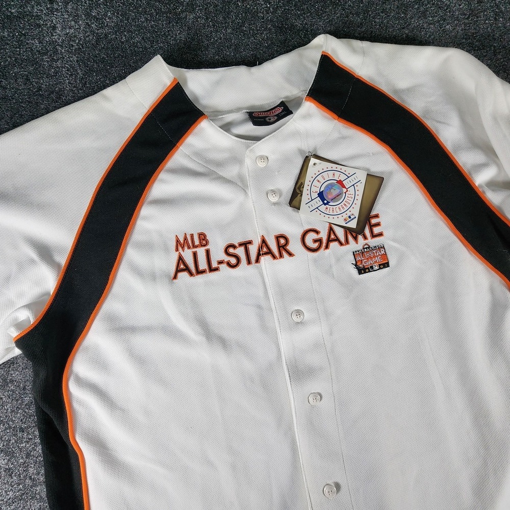 MLB All Star Game 2007 San Francisco Giants Jersey Mens XL White Black Orange